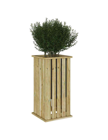 Cassoni fioriti Marrone 33 x 33 x 65 cm