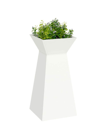 Vaso a Pilastro 2 pcs Bianco 35 x 35 x 73 cm