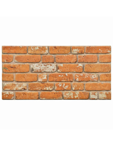 Pannelli da parete 10 pcs Mattone 100 x 50 cm Schiuma EPS