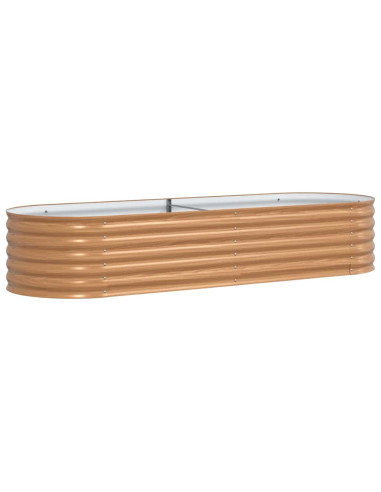 Letto Rialzato Marrone 240 x 80 x 44 cm Acciaio