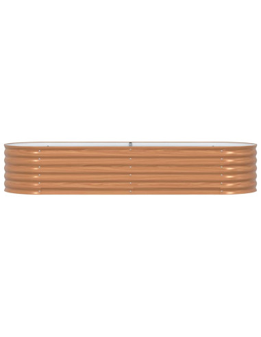 Letto Rialzato Marrone 240 x 80 x 44 cm Acciaio
