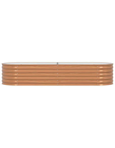 Letto Rialzato Marrone 240 x 80 x 44 cm Acciaio
