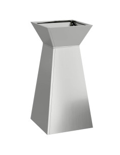 Vaso a Pilastro Argento 35 x 35 x 73 cm 2
