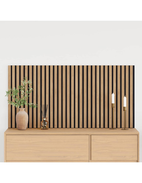 Pannelli da parete 2 pcs Naturale 60,5 x 60 cm