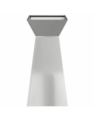 Vaso a Pilastro Argento 35 x 35 x 73 cm