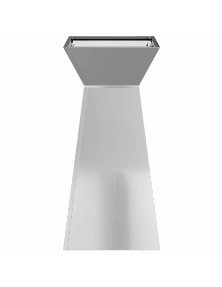 Vaso a Pilastro Argento 35 x 35 x 73 cm