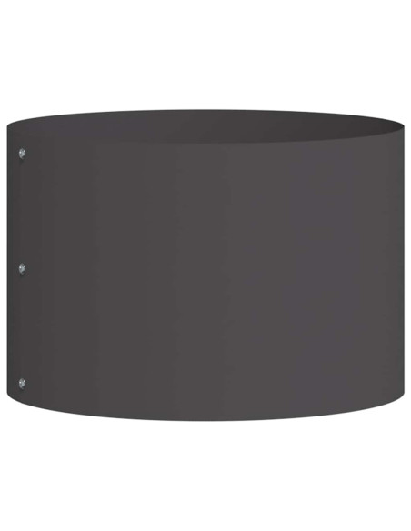 Anello per vaso Nero 30 x 30 x 20 cm Acciaio laminato a freddo