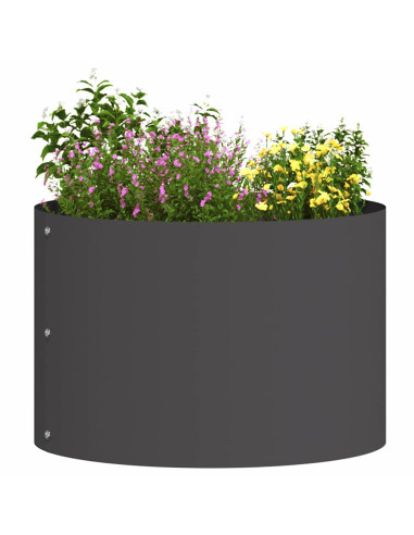 Anello per vaso Nero 30 x 30 x 20 cm Acciaio laminato a freddo