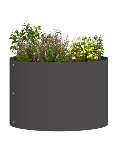 Anello per vaso Nero 30 x 30 x 20 cm Acciaio laminato a freddo