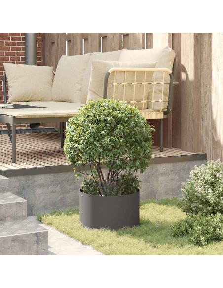 Anello per vaso Nero 30 x 30 x 20 cm Acciaio laminato a freddo