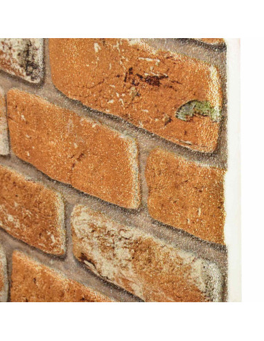 Pannelli da parete 10 pcs Mattone 100 x 50 cm Schiuma EPS