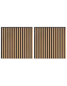 Pannelli da parete 2 pcs Naturale 60,5 x 60 cm 2