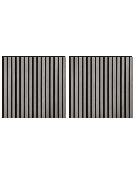 Pannelli da parete 2 pcs Grigio 60,5 x 60 cm
