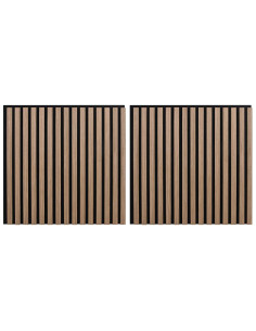 Pannelli da parete 2 pcs Marrone 60,5 x 60 cm 2