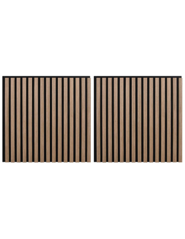 Pannelli da parete 2 pcs Marrone 60,5 x 60 cm