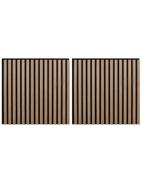 Pannelli da parete 2 pcs Marrone 60,5 x 60 cm