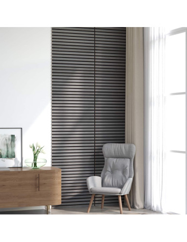 Pannelli da parete 8 pcs Grigio 60,5 x 60 cm