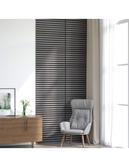 Pannelli da parete 8 pcs Grigio 60,5 x 60 cm