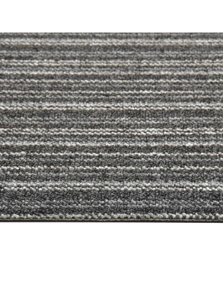 Tappeto 20 pcs Antracite Striato 50 x 50 cm 100% Polipropilene