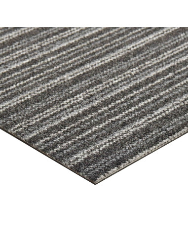 Tappeto 20 pcs Antracite Striato 50 x 50 cm 100% Polipropilene