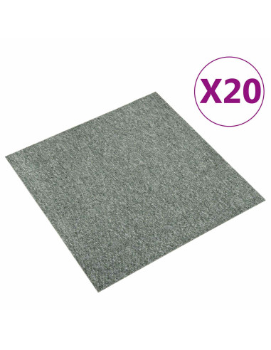 Tappeto 20 pcs Verde 50 x 50 cm 100% Polipropilene