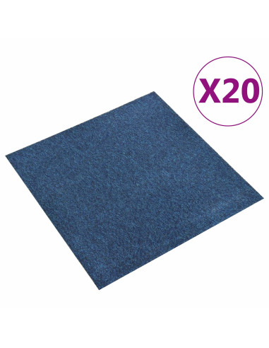 Tappeto 20 pcs Blu Scuro 50 x 50 cm 100% Polipropilene