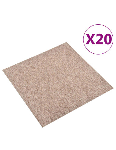 Tappeto 20 pcs Beige 50 x 50 cm 100% Polipropilene