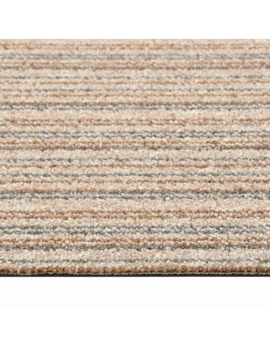 Tappeto 20 pcs Beige Striato 50 x 50 cm 100% Polipropilene