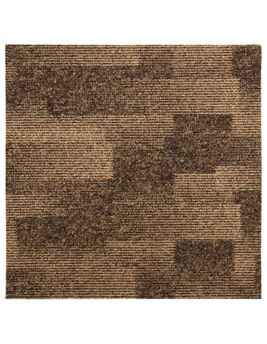 Moquette per pavimenti 20 pcs Marrone 50 x 50 cm PP