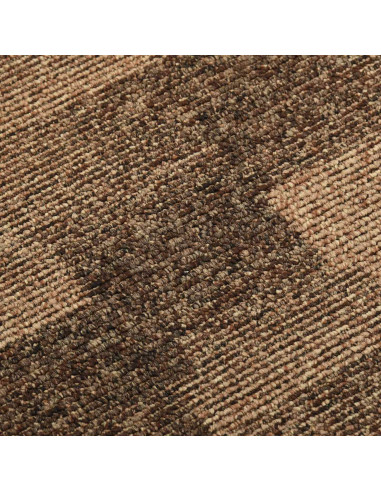 Moquette per pavimenti 20 pcs Marrone 50 x 50 cm PP