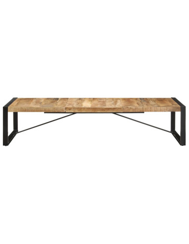 Tavolino da Salotto 180x90x40 cm in Legno di Mango Grezzo