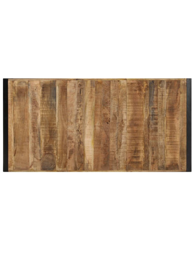 Tavolino da Salotto 180x90x40 cm in Legno di Mango Grezzo