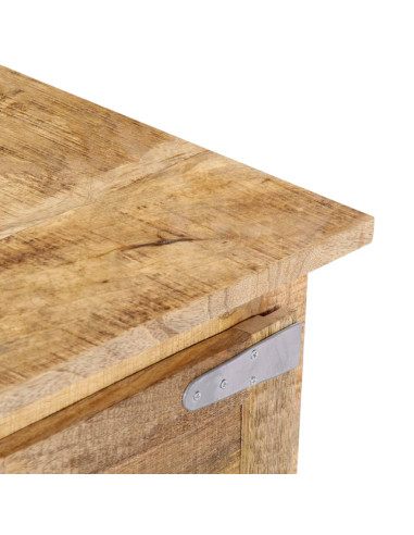 Tavolino da Salotto 70x70x30 cm in Legno Massello di Mango