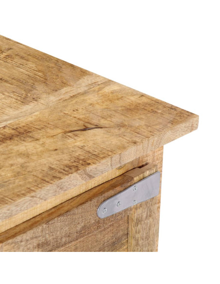 Tavolino da Salotto 70x70x30 cm in Legno Massello di Mango