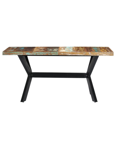Tavolo da Pranzo 160x80x75 cm in Legno Massello di Recupero