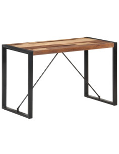 Tavolo da Pranzo 120x60x75 cm Legno Massello Finitura Sheesham 2