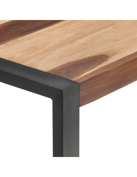 Tavolo da Pranzo 120x60x75 cm Legno Massello Finitura Sheesham