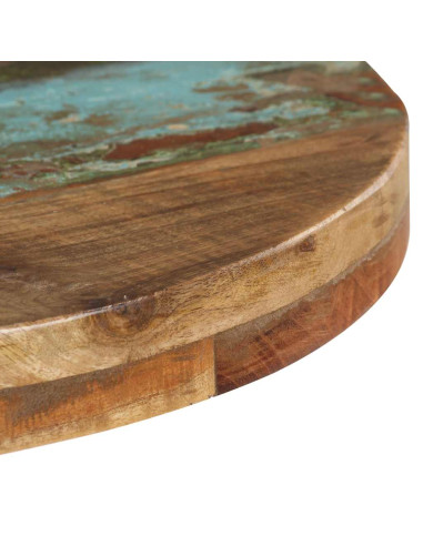 Tavolo da Bistrot Rotondo Ø50x75 cm Legno Massello di Recupero