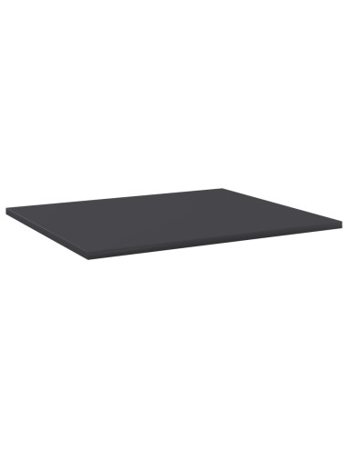 Ripiani per Libreria 4pz Grigi 60x50x1,5cm in Legno Multistrato
