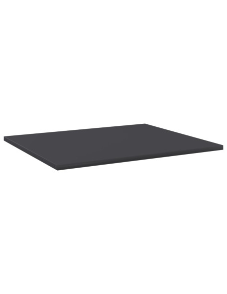 Ripiani per Libreria 4pz Grigi 60x50x1,5cm in Legno Multistrato