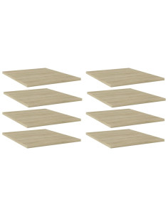 Ripiani per Libreria 8pz Rovere Sonoma 40x50x1,5cm Multistrato 2