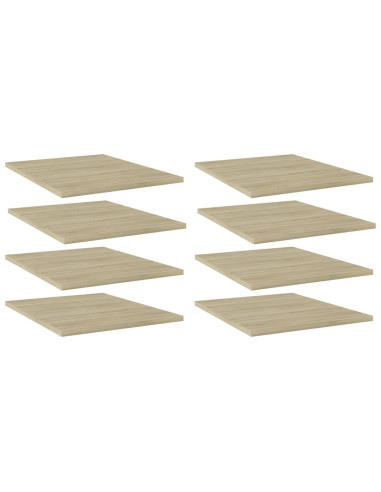 Ripiani per Libreria 8pz Rovere Sonoma 40x50x1,5cm Multistrato