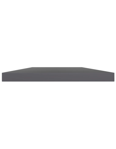 Ripiani per Libreria 4pz Grigio Lucido 60x10x1,5cm Multistrato