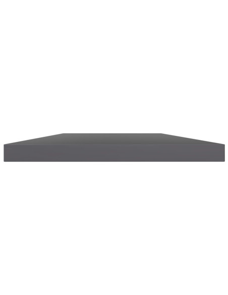 Ripiani per Libreria 4pz Grigio Lucido 60x10x1,5cm Multistrato
