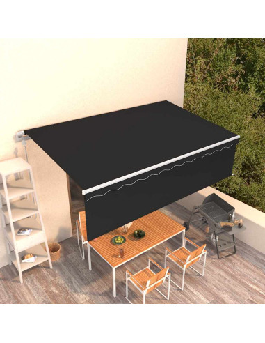Tenda Sole Retrattile Automatica Parasole 5x3 m Antracite