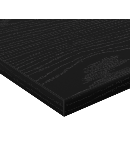 Scaffale 4 pcs Nero 40 x 30 x 1,5 cm Legno multistrato