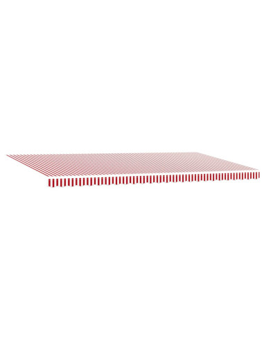 Tettuccio Elettrico Retrattile Rosso e Bianco 600 × 350 cm