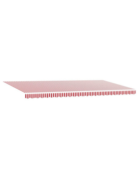 Tettuccio Elettrico Retrattile Rosso e Bianco 600 × 350 cm