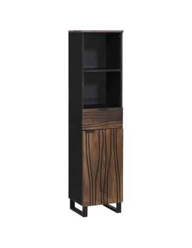 Armadio per Lavabo da Bagno con porta Noce 38 x 33 x 160 cm