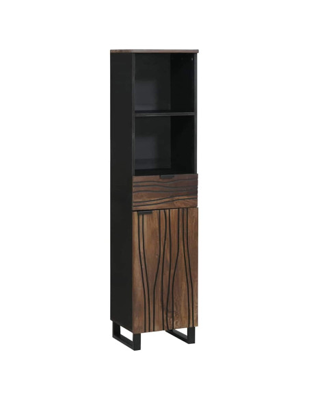 Armadio per Lavabo da Bagno con porta Noce 38 x 33 x 160 cm